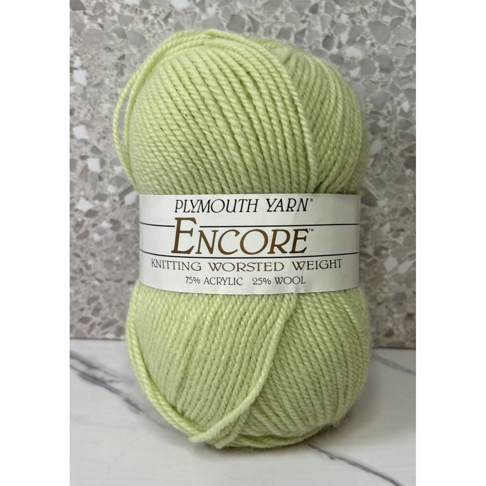 Plymouth YARN Encore Worsted Weight  75%  Acrylic  25% WOOL